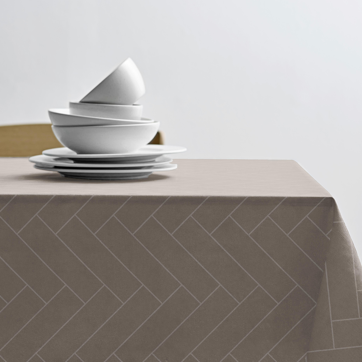 Billede af Södahl Damaskdug Tiles, Taupe