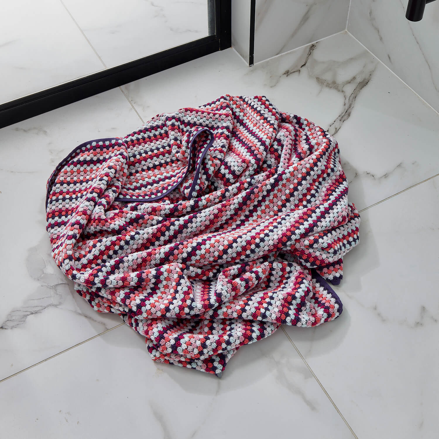 Christy Carnaby Stripe Håndklæde, Berry