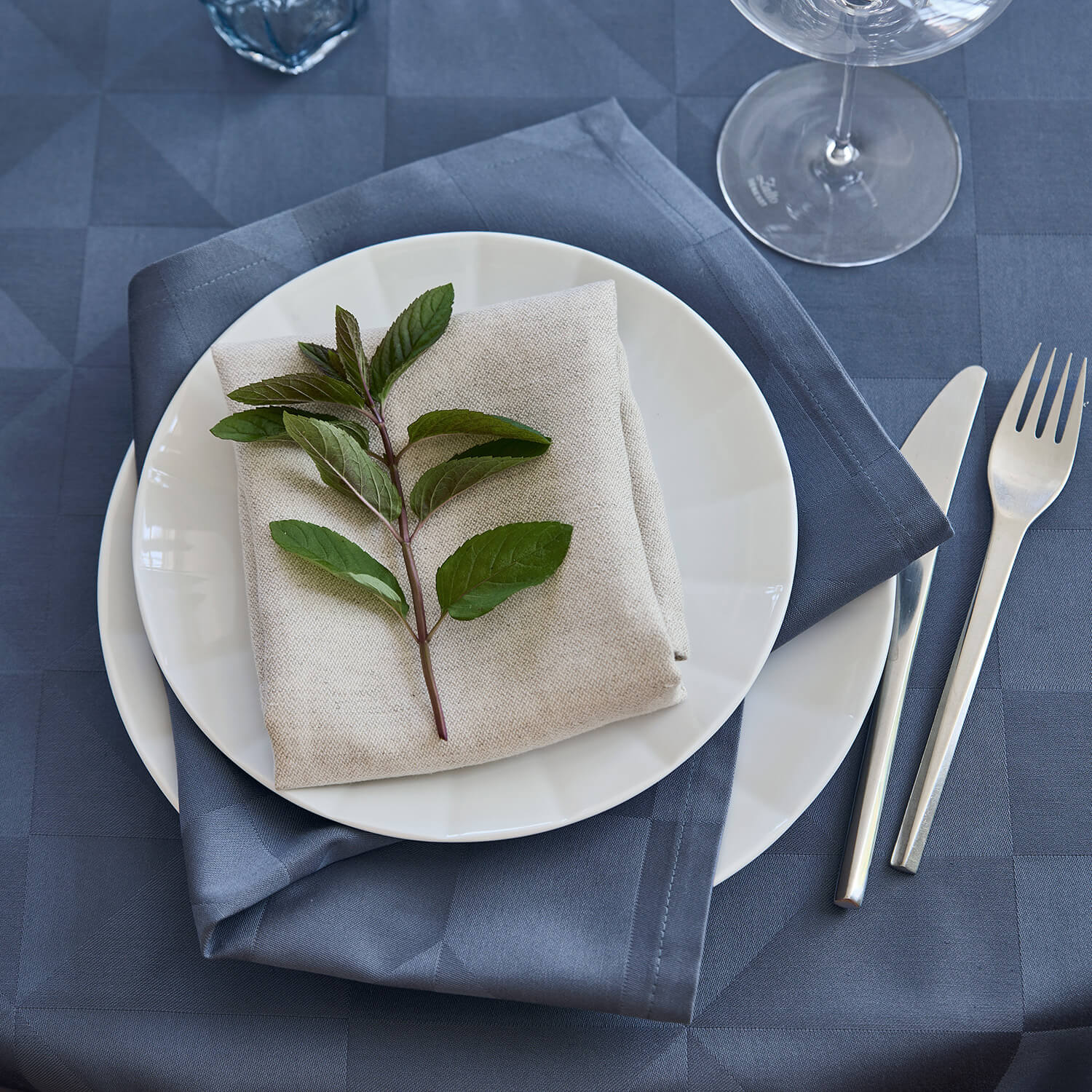 Compliments Stofserviet Wind, Blå