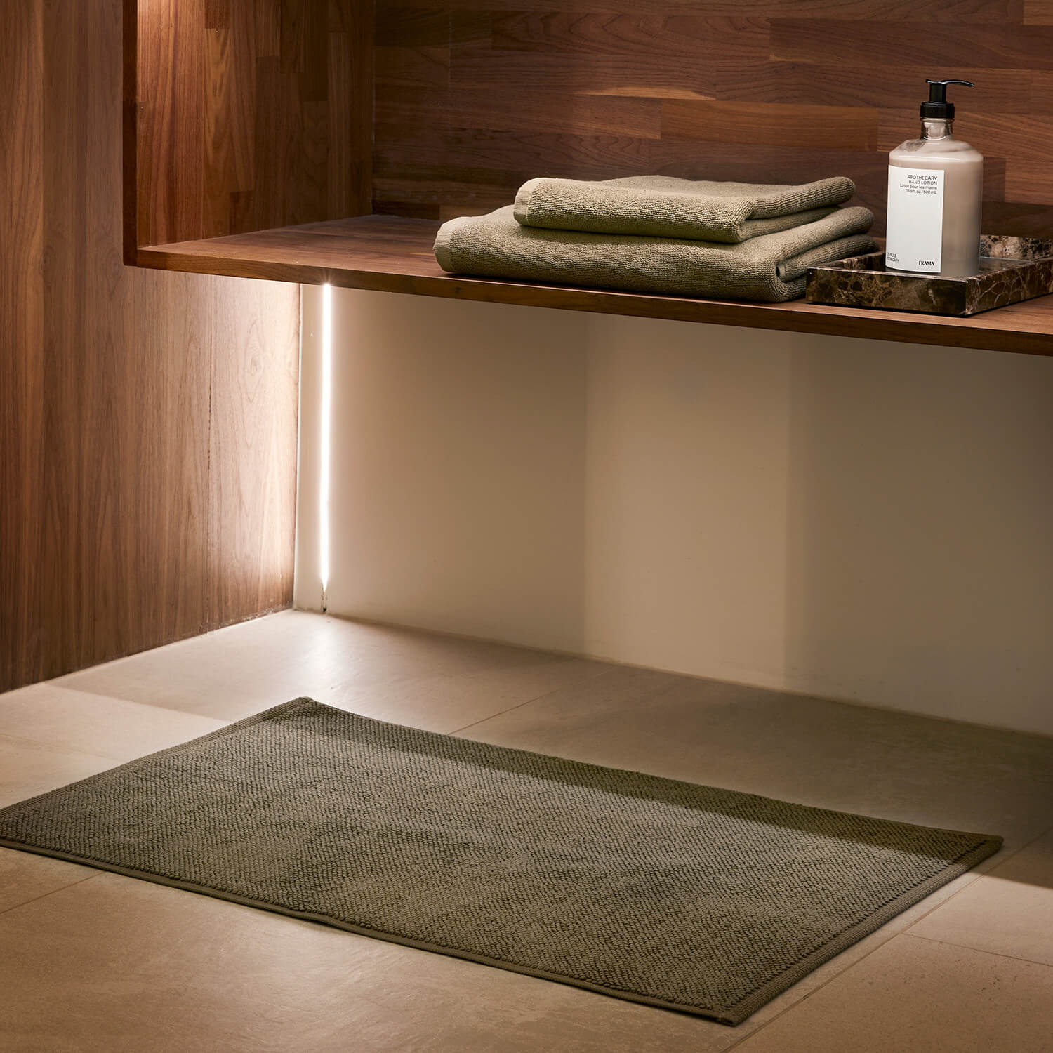 Høie Everyday Bademåtte, Lys Oliven