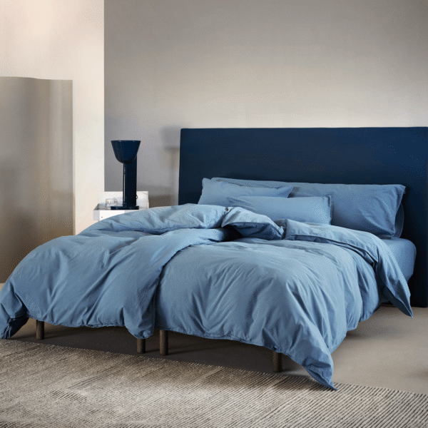 Høie Frøya Sengesæt, Blå