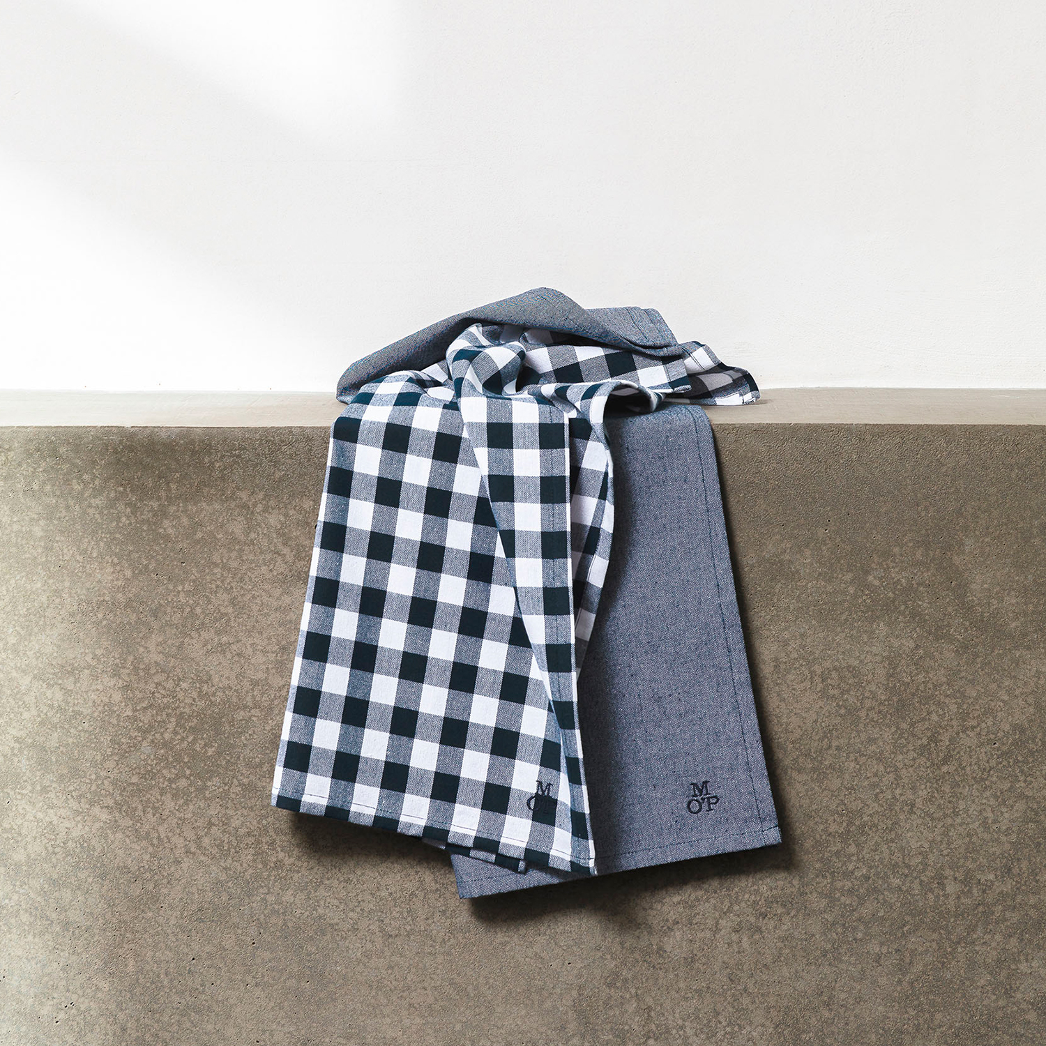 Marc O'Polo Viskestykker, Dark Blue, 2-pak - Billede 2
