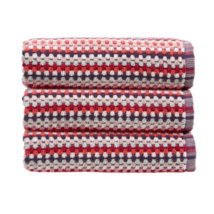 Christy  Håndklæde Carnaby Stripe, Berry