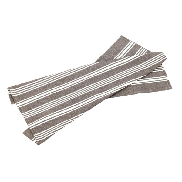 Bastian Viskestykke Recycle Eco Stripe, Coffee Bean