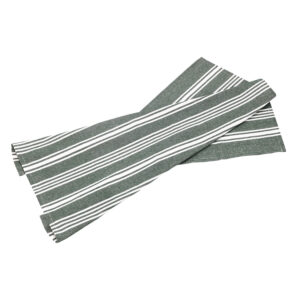 Bastian Viskestykke Recycle Eco Stripe, Forest Green
