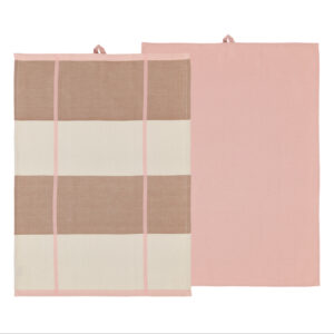 Södahl Viskestykker Blocks, Rose, 2-pak