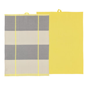 Södahl Viskestykker Blocks, Yellow, 2-pak