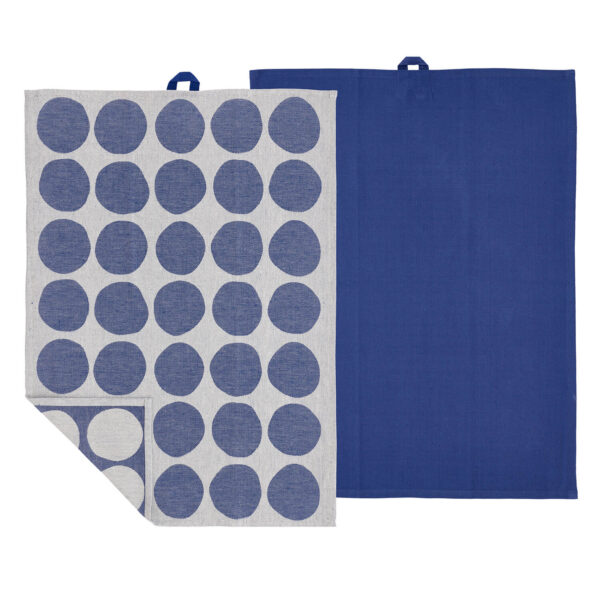 Södahl Viskestykker Bubbles, Royal Blue, 2-pak