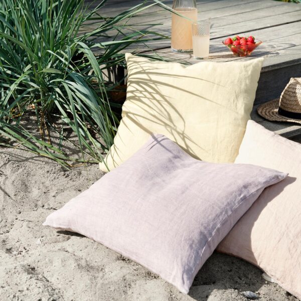 Cozy Living Betræk til Sofapude Linen, Misty Lavender - Image 2