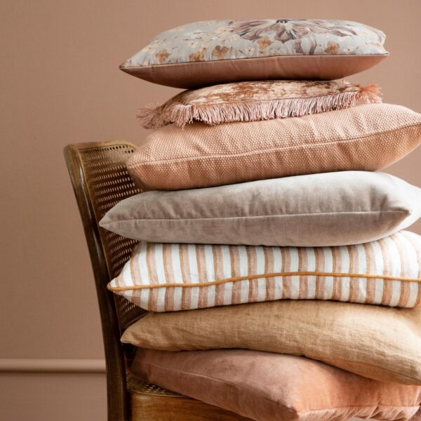 Cozy Living Betræk til Sofapude Linen, Caramel - Image 2