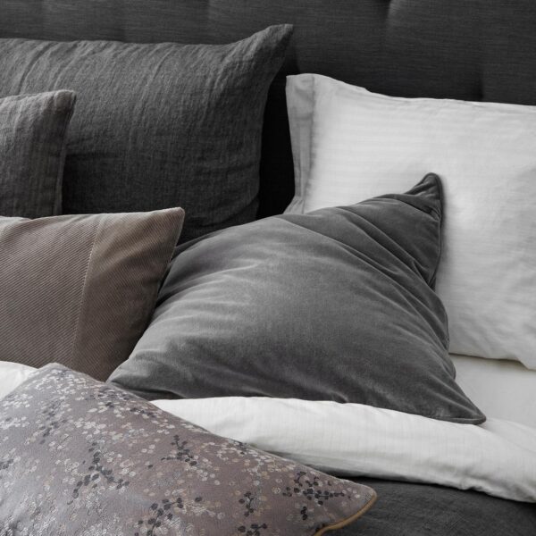 Cozy Living Betræk til Sofapude Velvet, Granite - Image 2