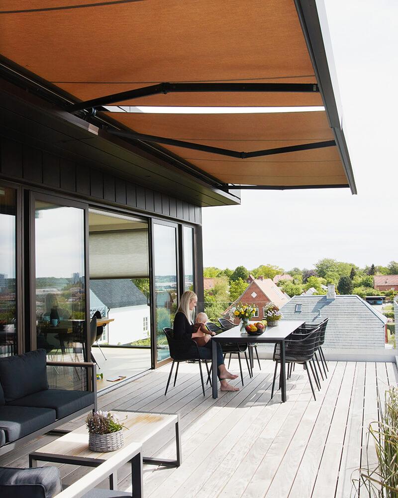 Markise på terrasse