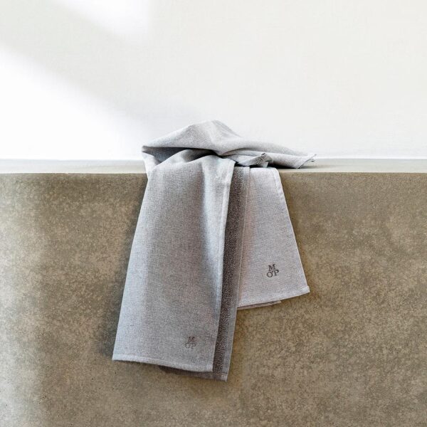 Marc O'Polo Viskestykker, Light Grey, 2-pak - Image 2