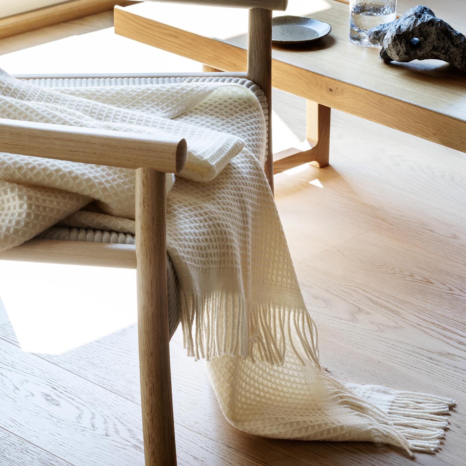 Røros Uldplaid Vega, Natural - Image 2