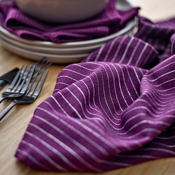 Södahl Viskestykker Line, Purple, 2-pak - Image 2