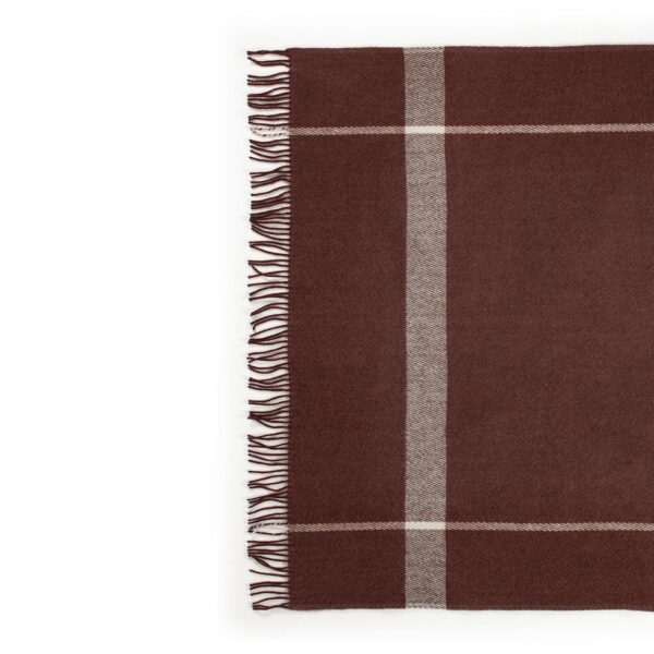 Arctic Uldplaid Toke, Cognac - Image 2
