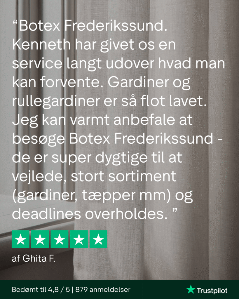 Botex Frederikssund - Trustpilot - Fem stjerner