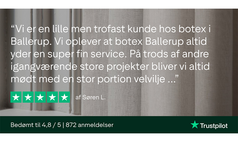 Truspilot-anmeldelse - Ballerup - 5 stjerner