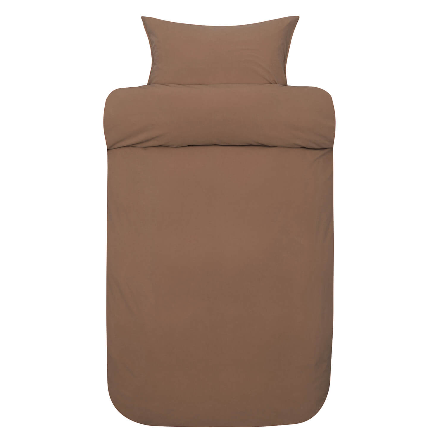 Frøya Sengesæt i karamelbrun fra Høie