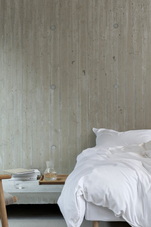 Høie Frøya stenvasket hvid sengesæt