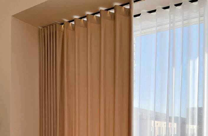 Dobbelte lag gardiner