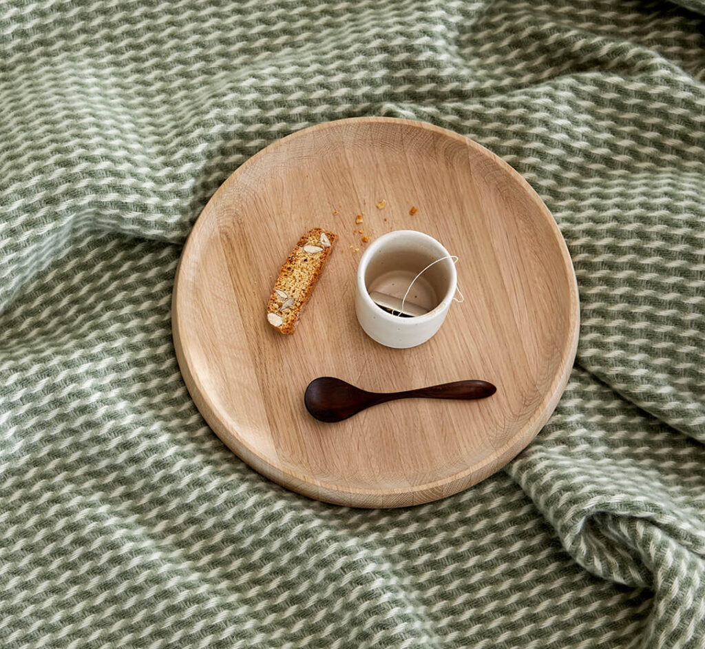 Høie Teide plaid, Dæmpet grøn