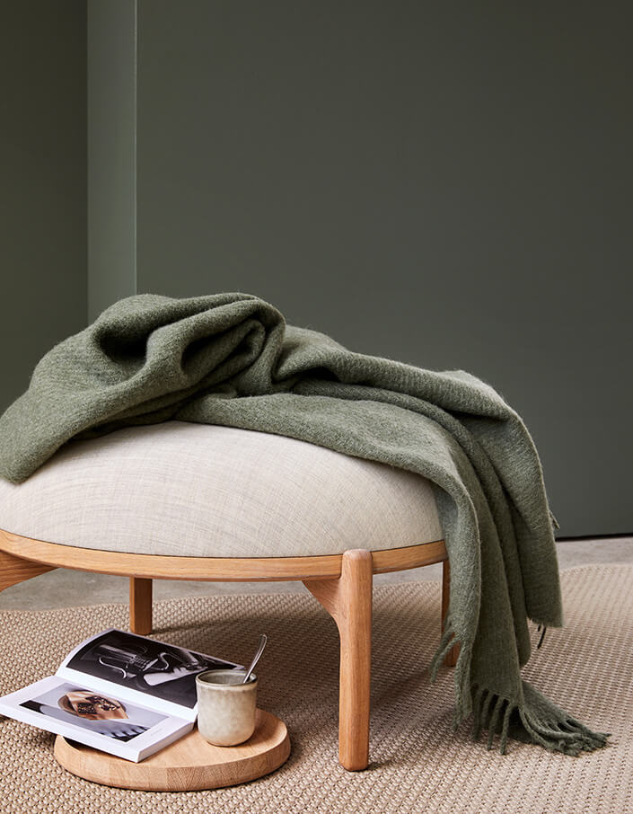 Høie Falketind Uldplaid, Grøn