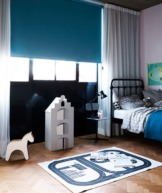 Stila Rullegardiner med mørklægning – børneværelse