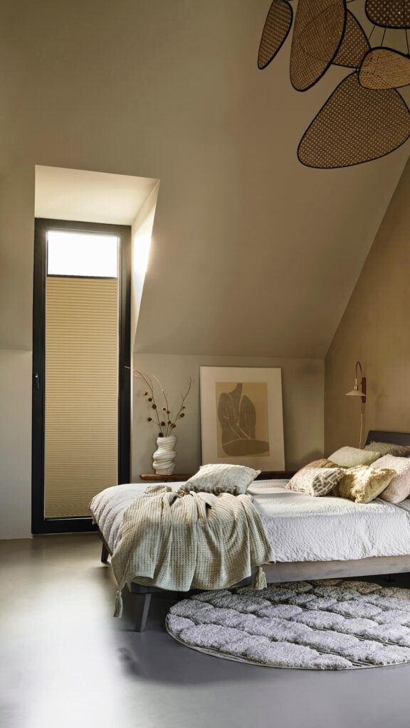 Mørklæggende dupligardiner i grøn nuance