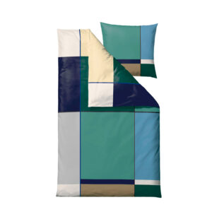 Södahl Sengesæt Colour Block, Sea Green