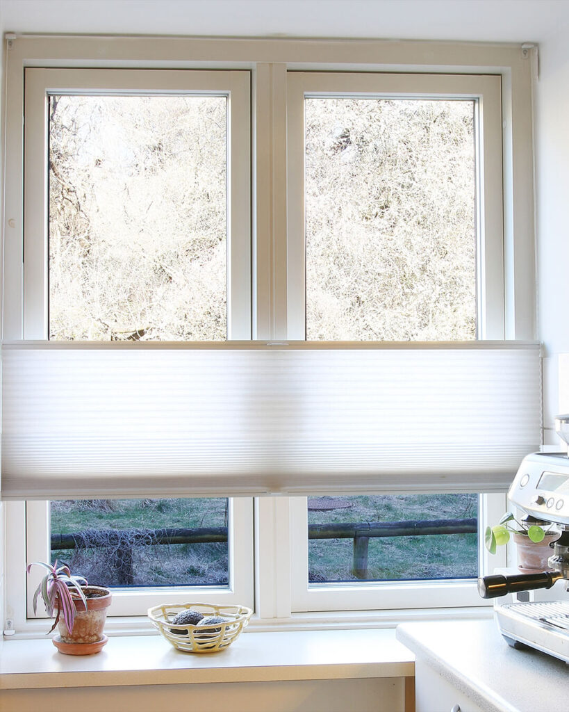 Plissé i et køkken