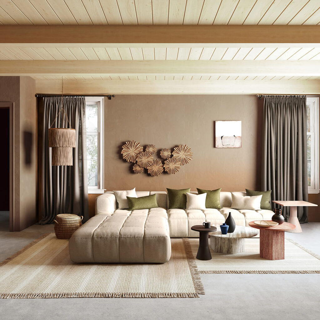 Cairo gardiner fra Pagunette i en brun farve.