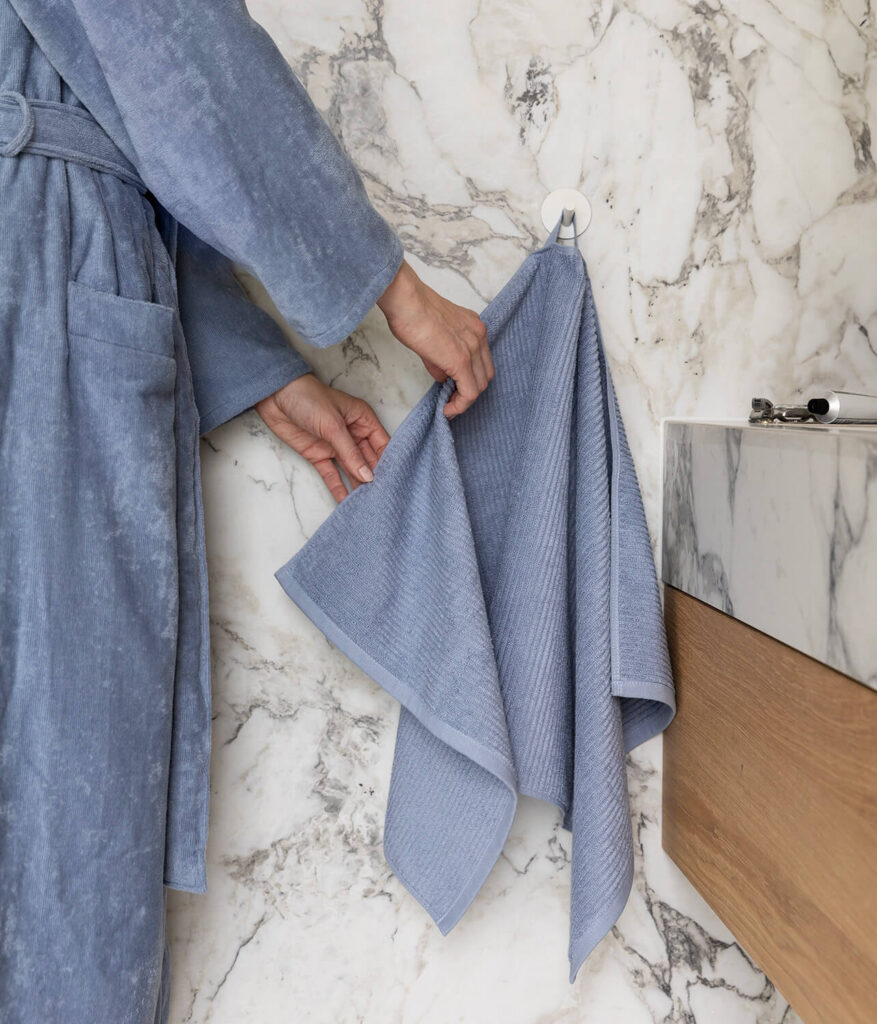 Høie Håndklæder Moment, Denim Blå