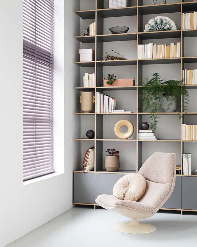 Stila alu-persienner - lyserød