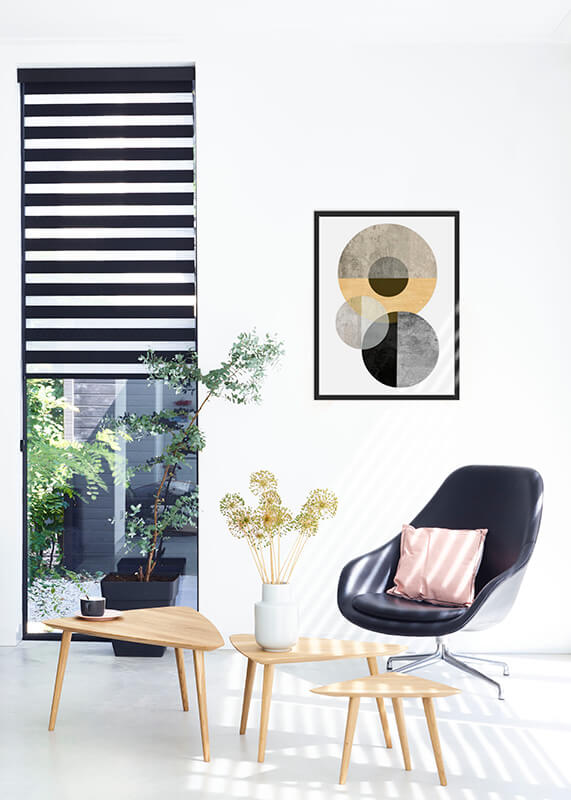 Stila Duo roller mørklægning - stue