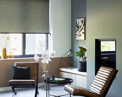 Stila rullegardiner - mørke gardiner