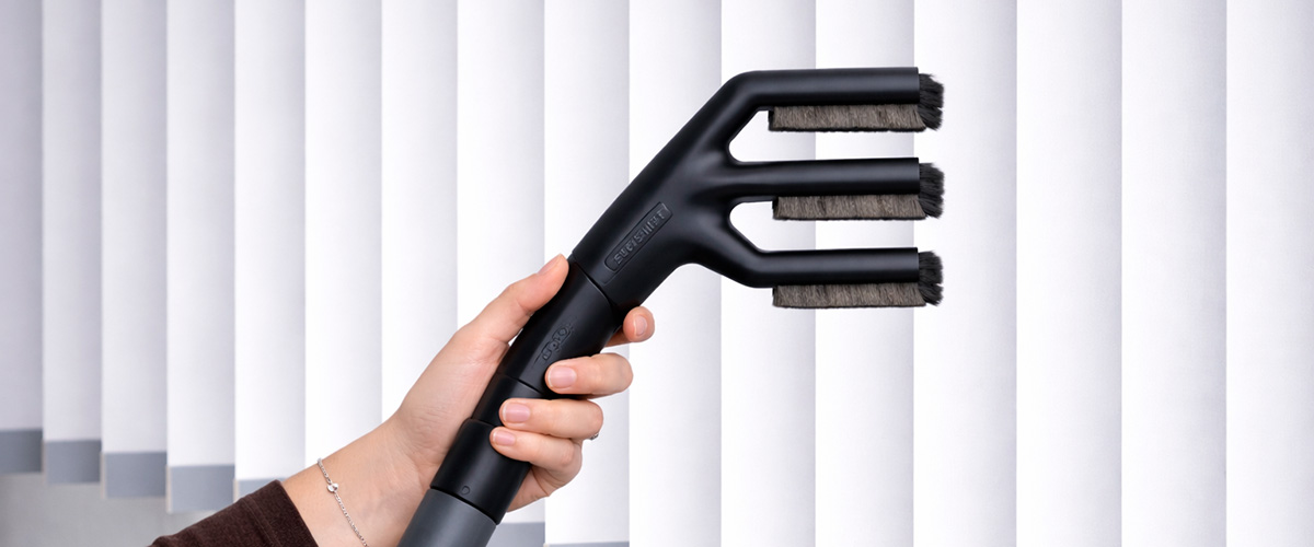 Rengøring af lamelgardiner - støvstugehovede - hero